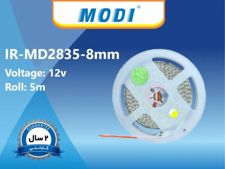ریسه نواری 12ولت تک ردیفه مودی تراکم 120